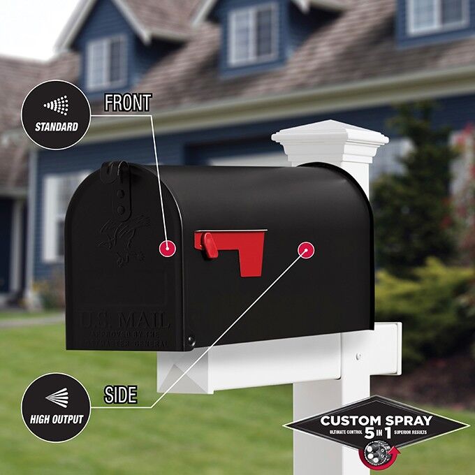 Rust-Oleum Stops Rust Protective Enamel Spray Paint Semi-Gloss Black Custom Spray 5-In-1, 12-Oz