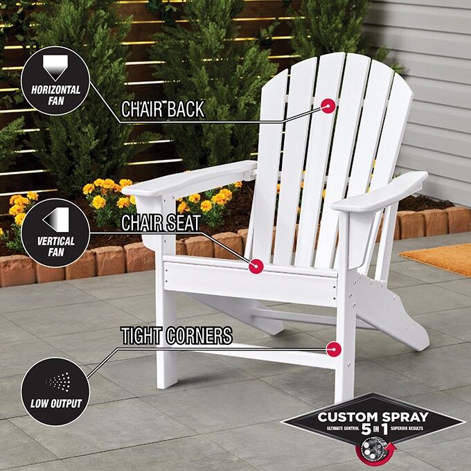 Rust-Oleum Protective Enamel Custom Semi-Gloss White Spray 5-in-1, 12-Oz