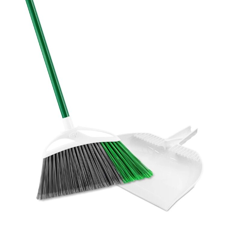Libman XL Indoor/Outdoor Angle Broom With Dustpan
