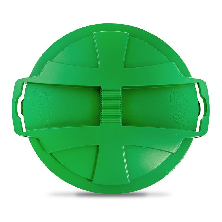 Libman Green Trash Can With Lid , 32-Gal