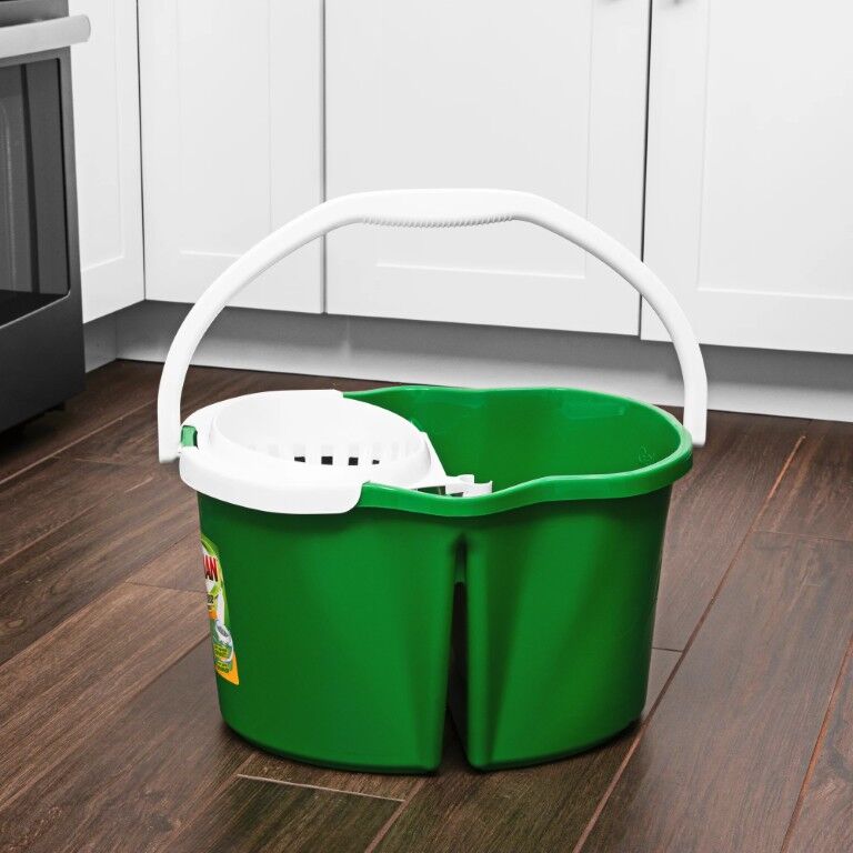 Libman Clean & Rinse Bucket With Wringer, 4-Gal