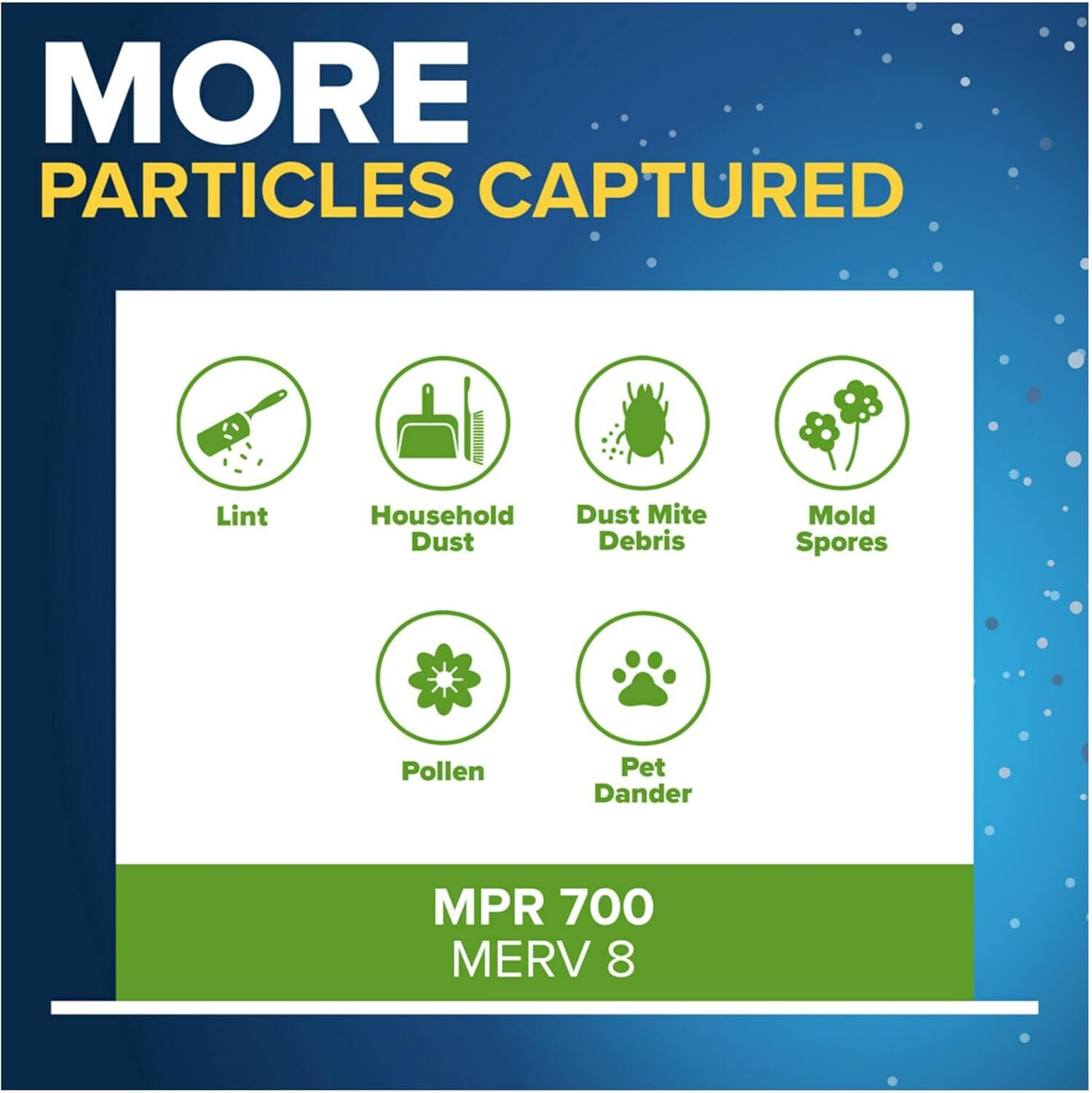 Filtrete MPR 700 MERV 8 Dust, Pollen, & Pet Dander Reduction Air Filter, 16-In x 20-In x 1-In