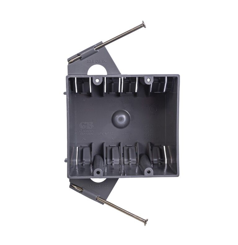 Gardner Bender 2-Gang New Work Switch/Outlet Wall Electrical Box, 32-Cu In
