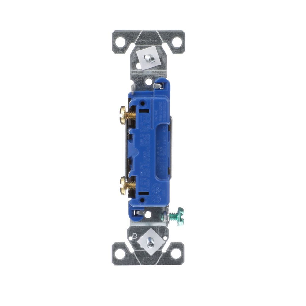 Eaton Brown Flush Toggle Switch 14-10 Gauge, 15-A, 120-V