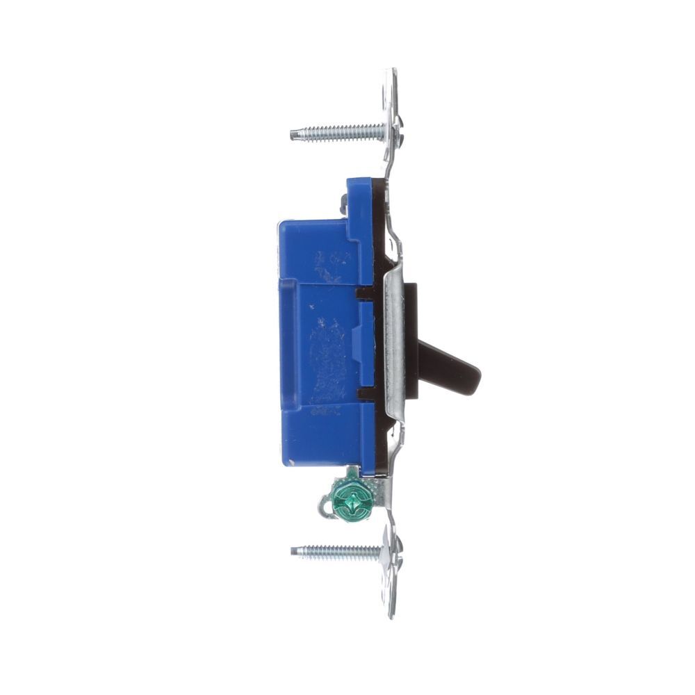 Eaton Brown Flush Toggle Switch 14-10 Gauge, 15-A, 120-V