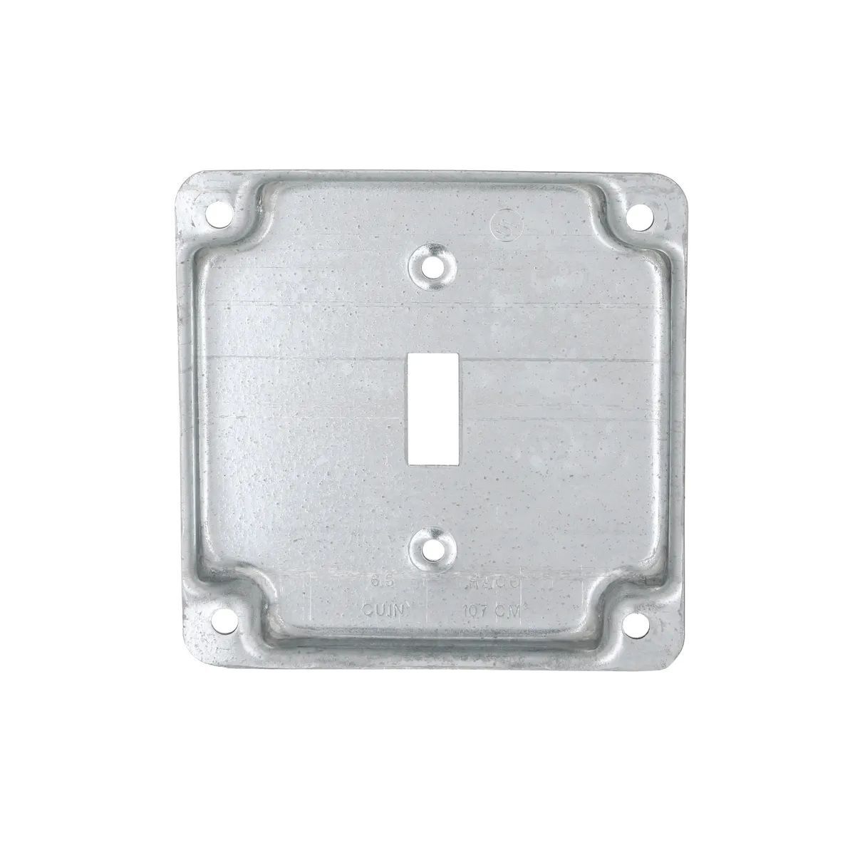 Raco Square Exposed Work Cover, 1-Toggle Switch, 4-In