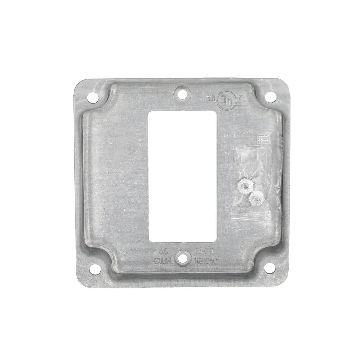 Raco 1-GFCI Square Exposed Work Cover, 4-In x 4-In