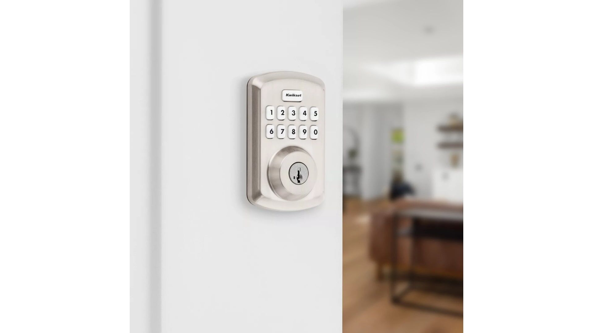 Kwikset Powerbolt 250 Satin Nickel Transitional Keypad Electronic Lock