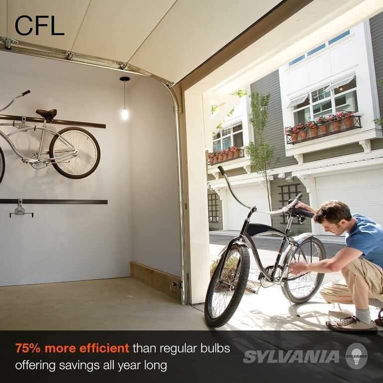 Sylvania T2 12 Watt Frosted Soft White CFL Twist Light Bulb, 3-Pk