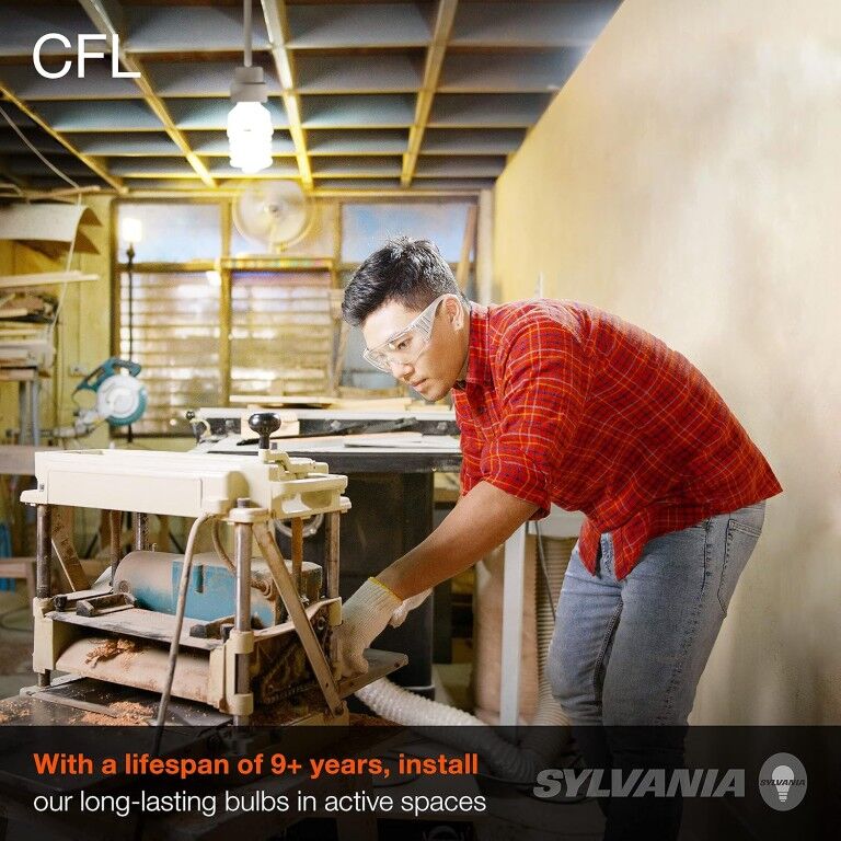 Sylvania T2 12 Watt Frosted Soft White CFL Twist Light Bulb, 3-Pk