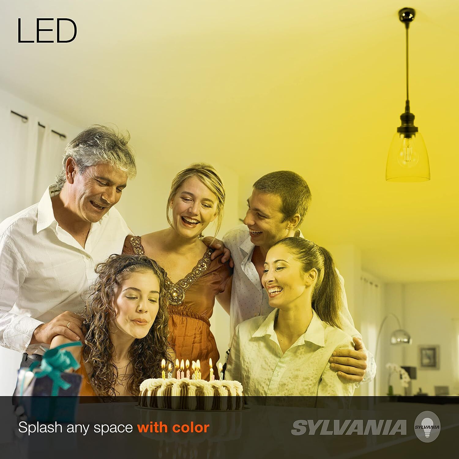 Sylvania A19 4.5 Watt Yellow Dimmable LED Light Bulb
