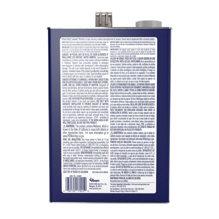 Klean Strip Lacquer Thinner, 1-Gal