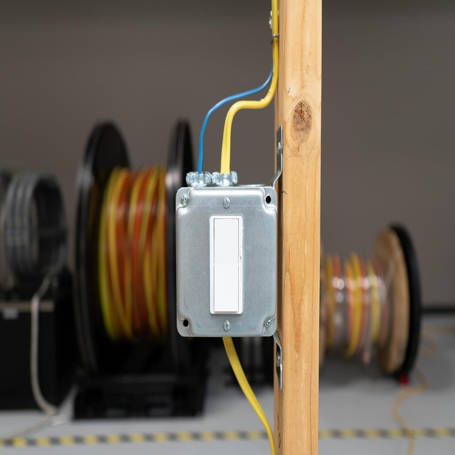 Southwire Romex Brand Yellow SIMpull Copper Type NM-B Cable With Ground, 12-2 CU Solid, 100-Ft