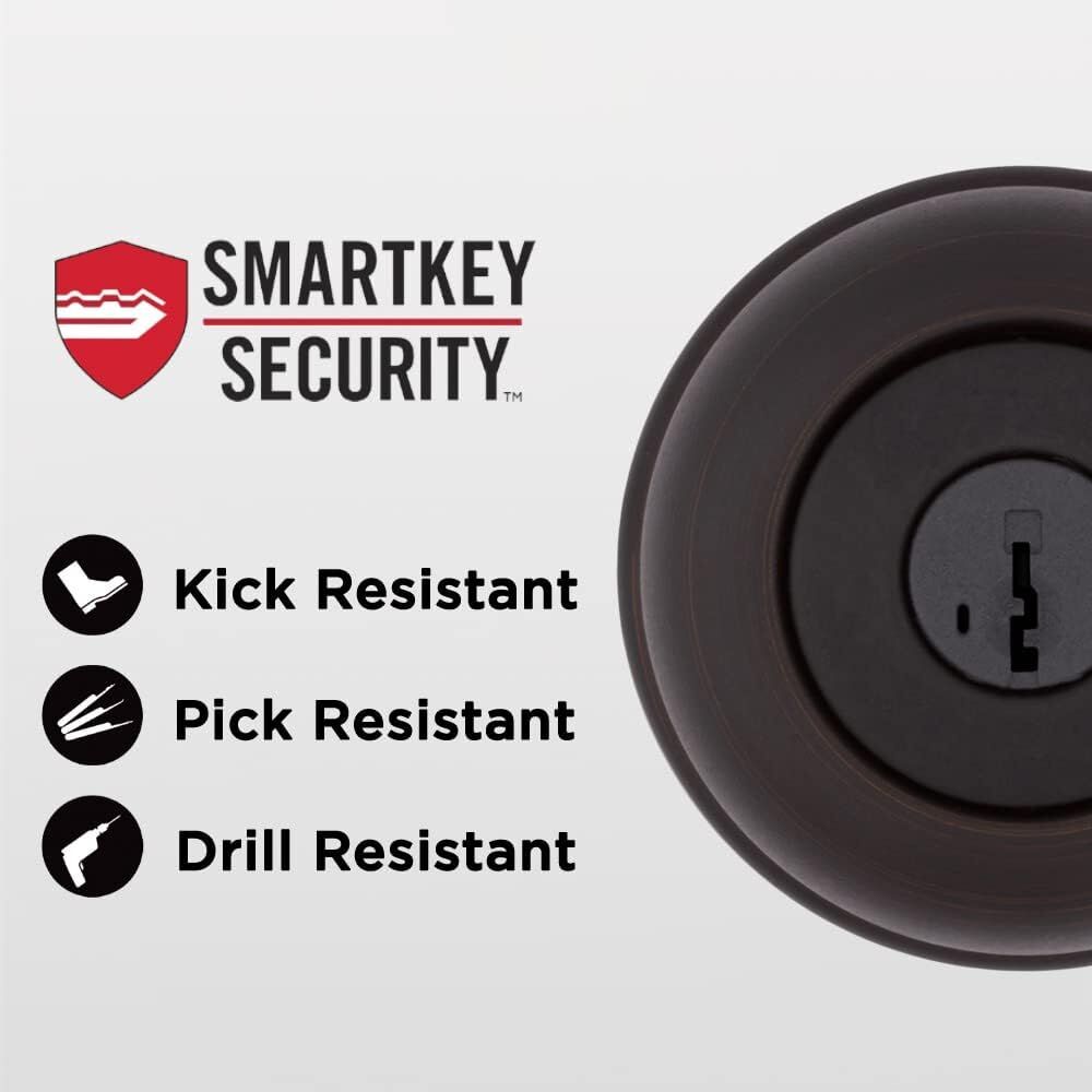 Kwikset Cove Venetian Bronze Keyed Entry Knob And Deadbolt Combo