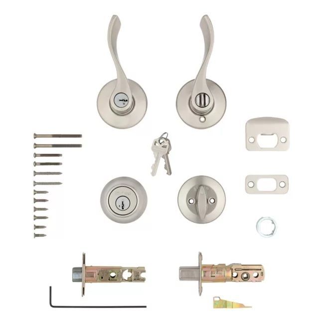 Kwikset Balboa Security Set Deadbolt Keyed One Side with SmartKey