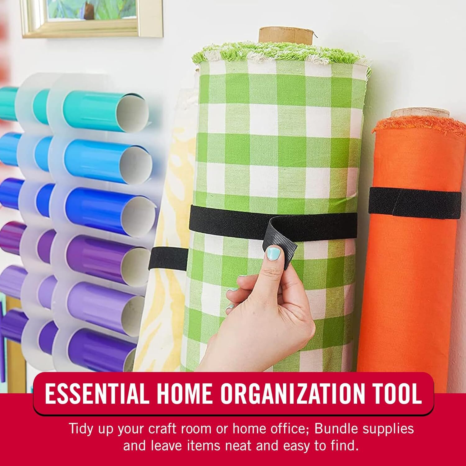 Velcro ONE-WRAP Heavy Duty Roll, 4-Ft X 3/4-In