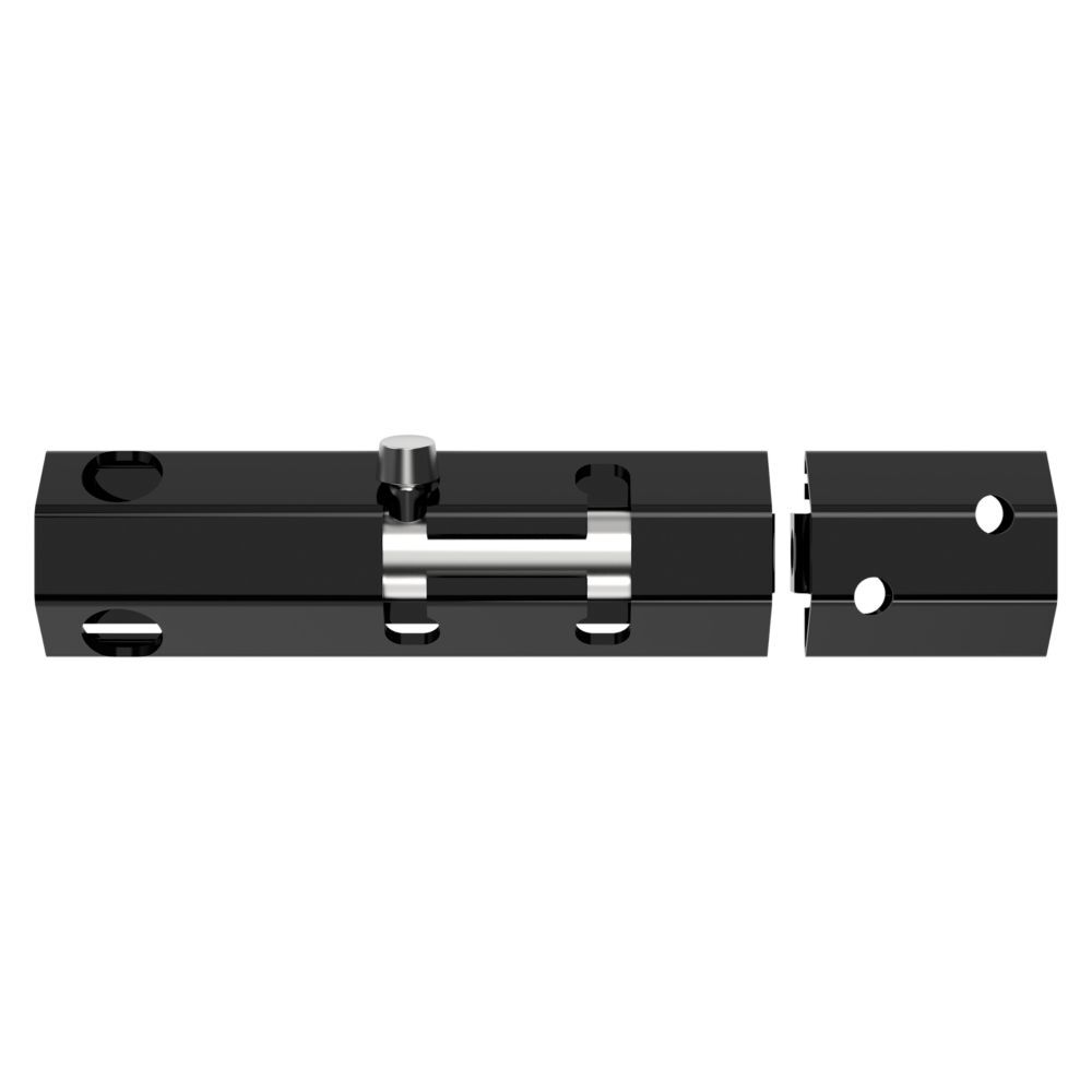 National Hardware Black Lockable Security Bolt, 6-In