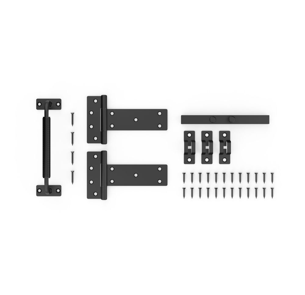 National Hardware Black Industrial Gate Kit