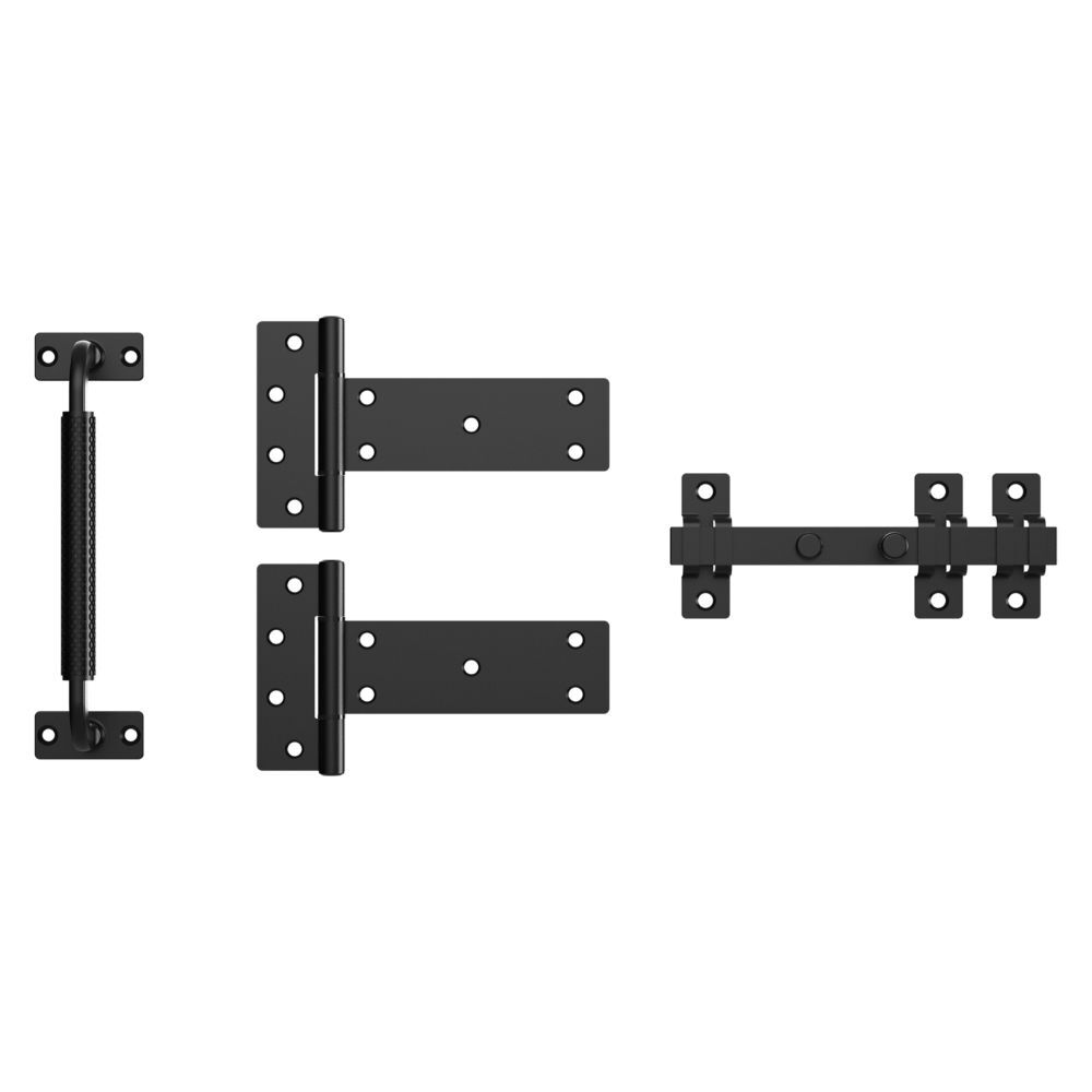 National Hardware Black Industrial Gate Kit