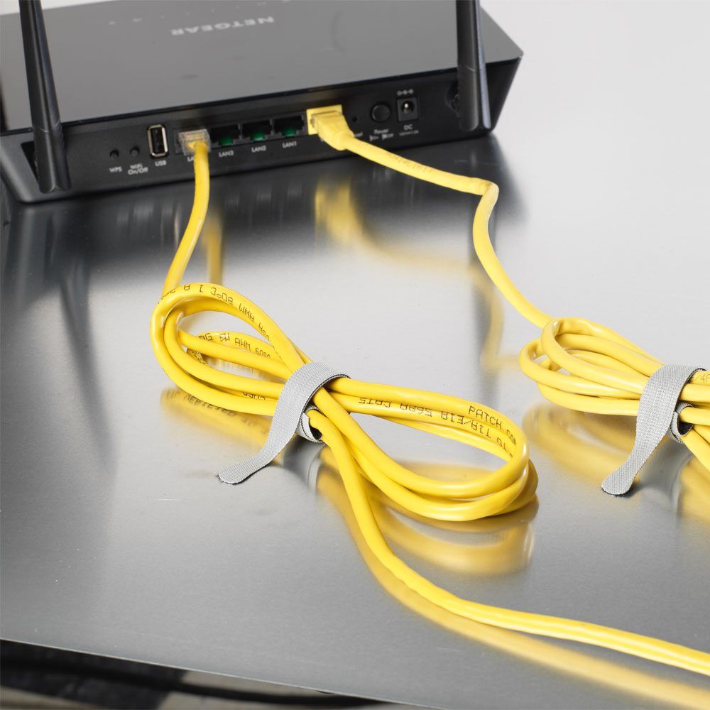 Velcro Brand Black & Gray One-Wrap Ties, 1/2-In x 8-In, 50-Pk