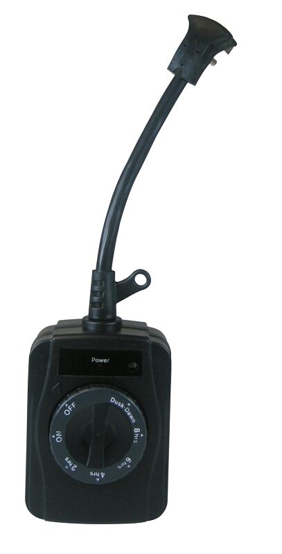 PowerZone 2-Outlet Light Sensing Outdoor Countdown Timer, 15-A, 125-V