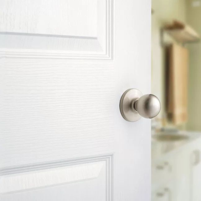 Kiwkest Polo Satin Nickel Hall/Closet Knob