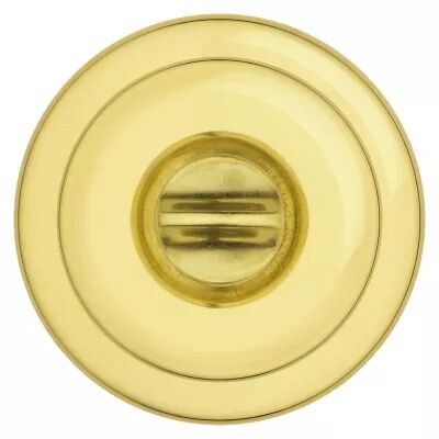 Kwikset Tylo Bed/Bath Polished Brass Door Knob