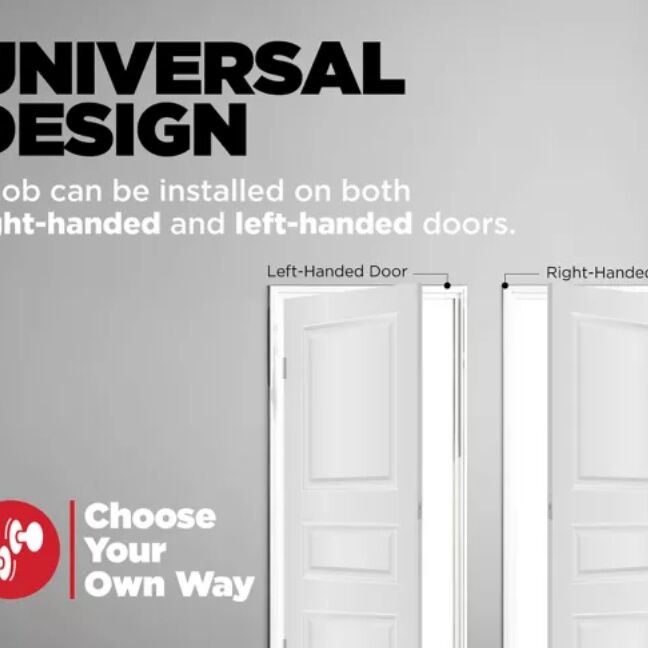 Kwikset Satin Nickel Bed/Bath Polo Door Knob, 2 3/8-In To 2 3/4-In