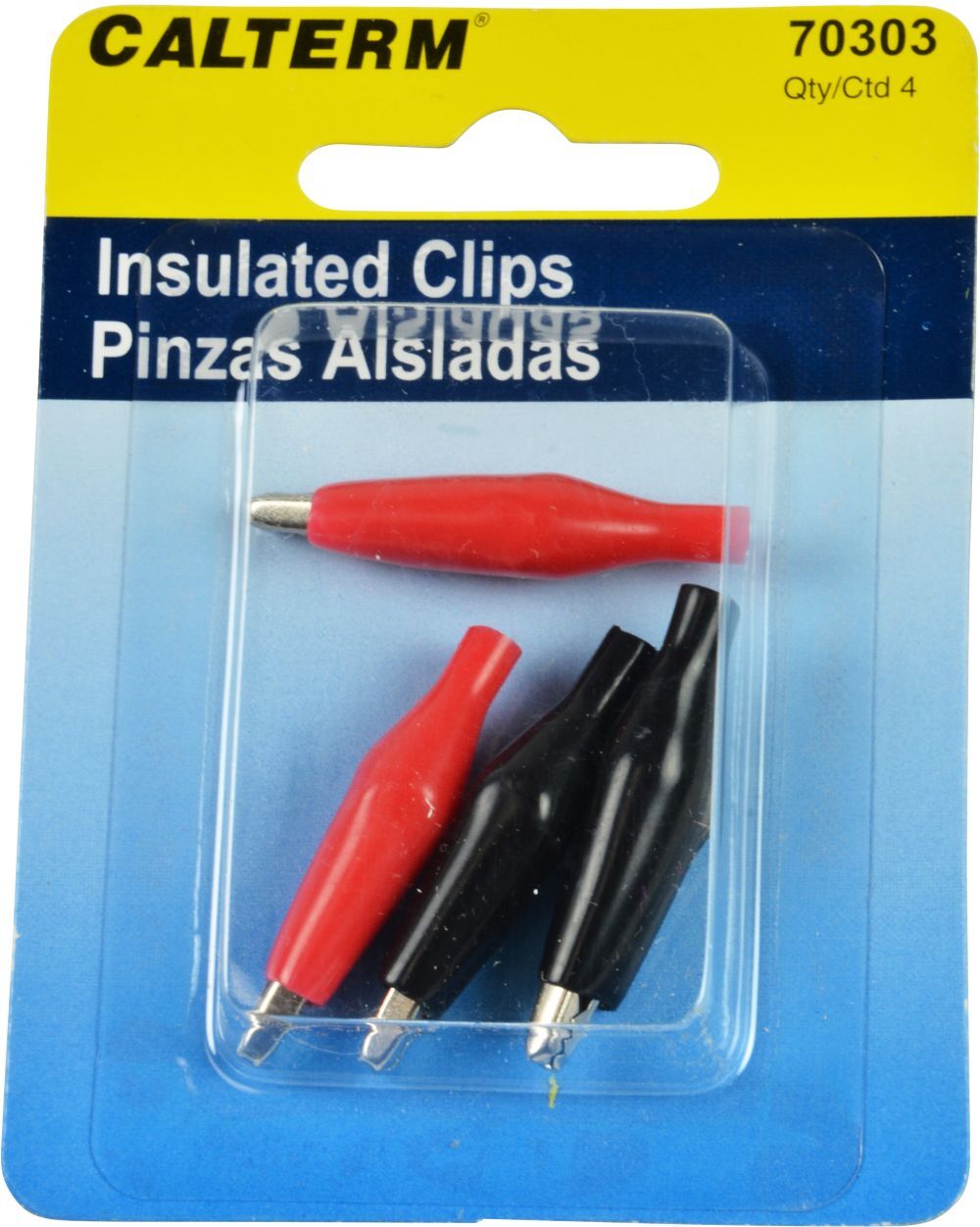 Calterm Blister Insulated Clips, 18-14 AWG, 4-Pk
