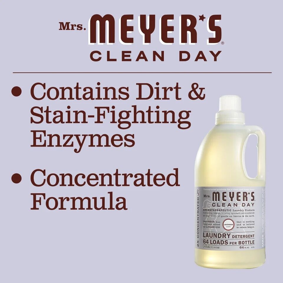 Mrs. Meyer's Clean Day Lavender Laundry Detergent, 64-Oz
