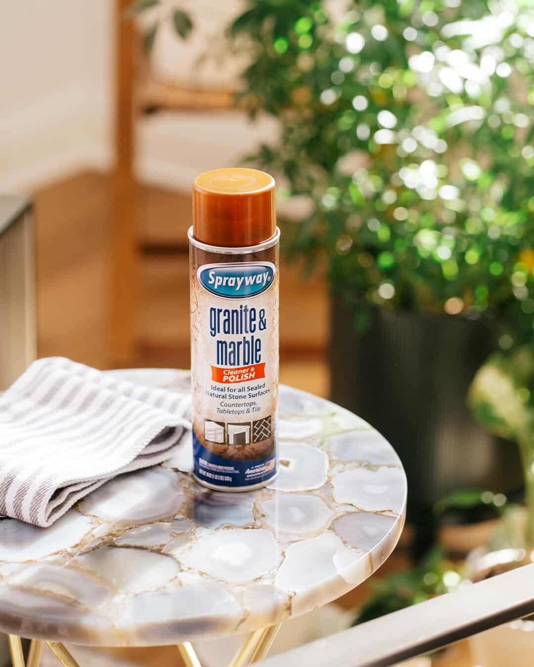 Sprayway Granite & Marble Aerosol Spray Cleaner, 19-Oz