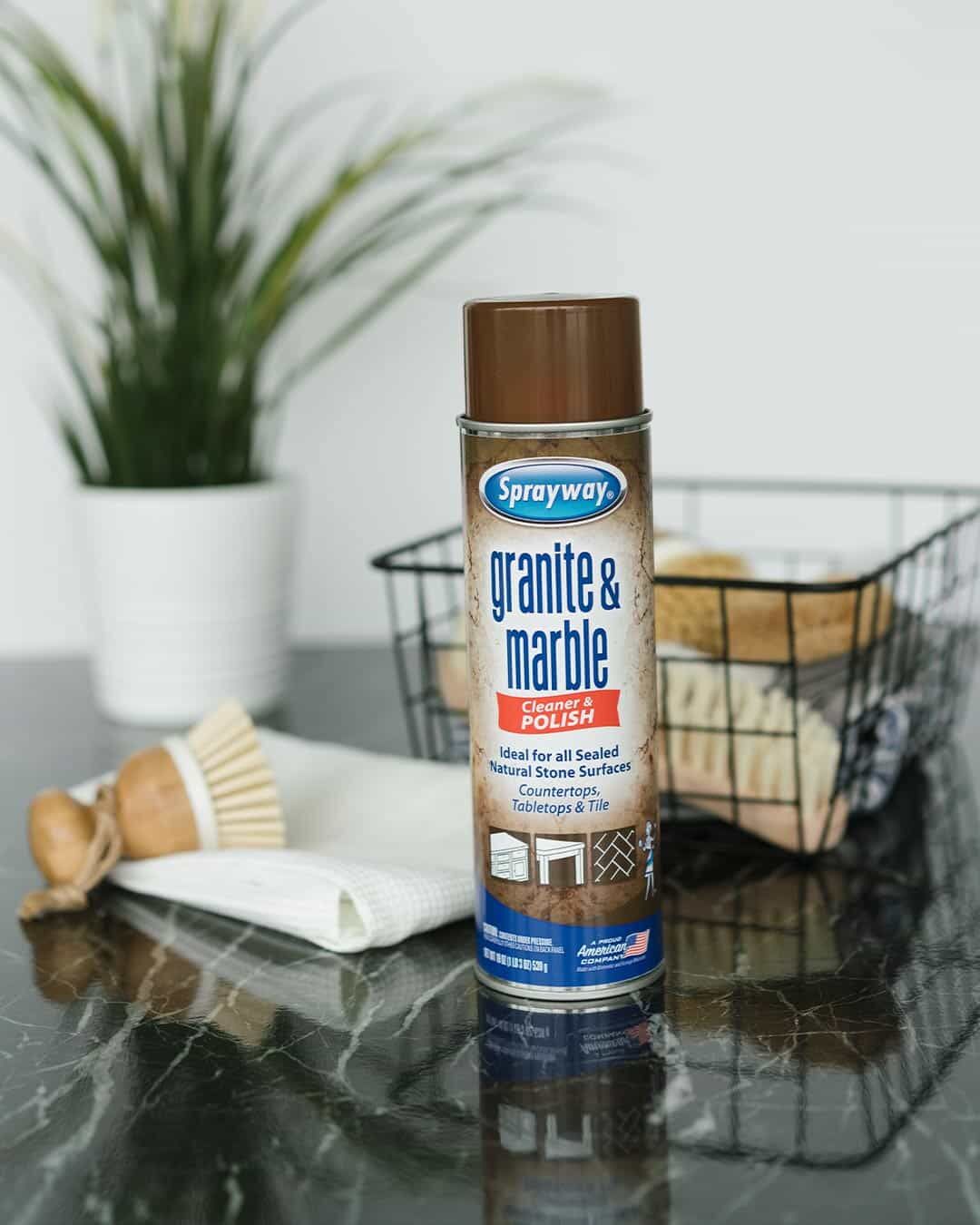 Sprayway Granite & Marble Aerosol Spray Cleaner, 19-Oz