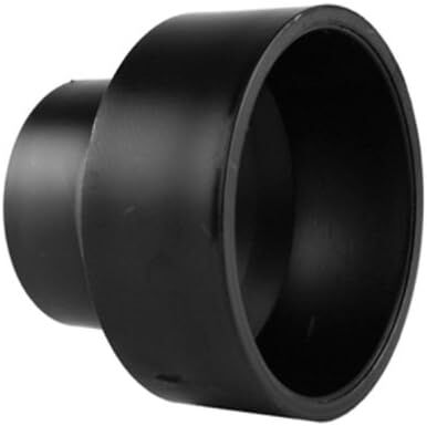 Charlotte Pipe ABS DWV Reducer Coupling, 2-In Hub x 1 1/2-In Hub