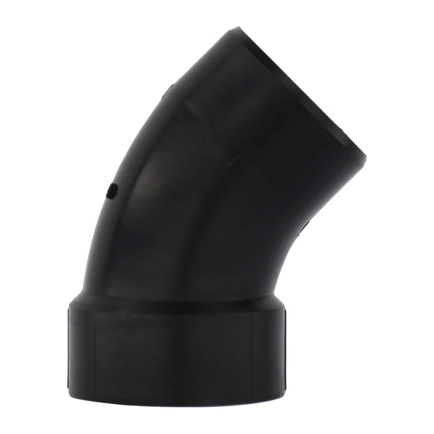 Charlotte Pipe ABS DWV 45° Street Elbow, 3-In Hub x 3-In Spigot