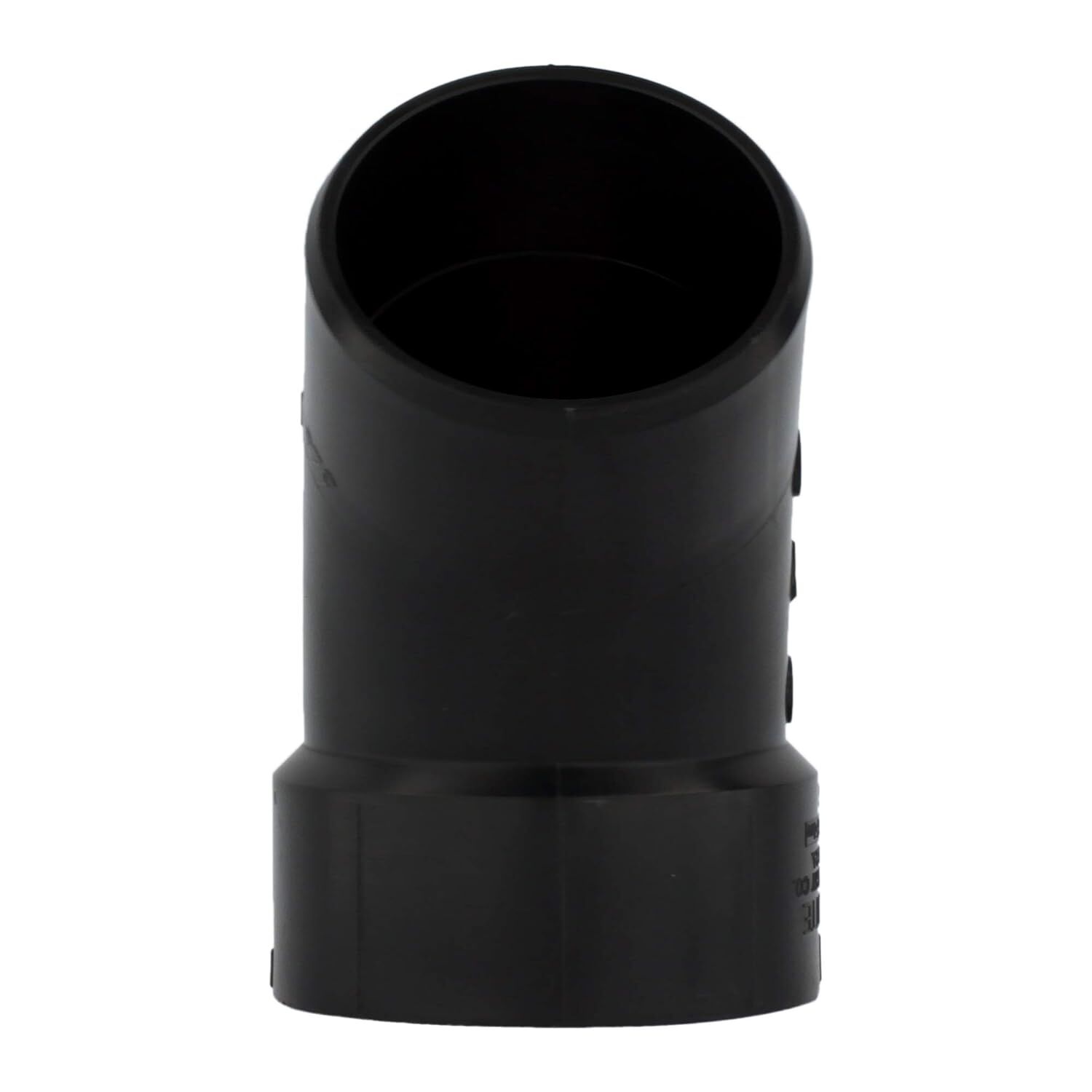 Charlotte Pipe ABS DWV 45° Street Elbow, 3-In Hub x 3-In Spigot