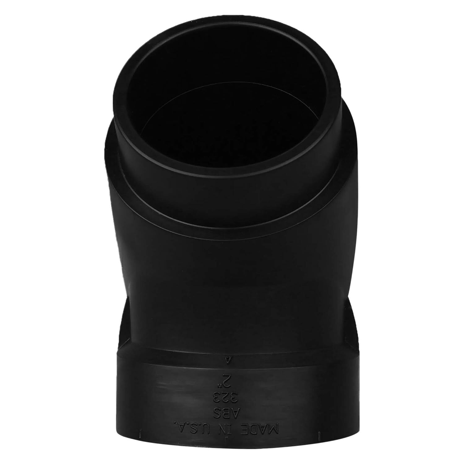 Charlotte Pipe ABS DWV 45° Street Elbow, 2-In Hub x 2-In Spigot