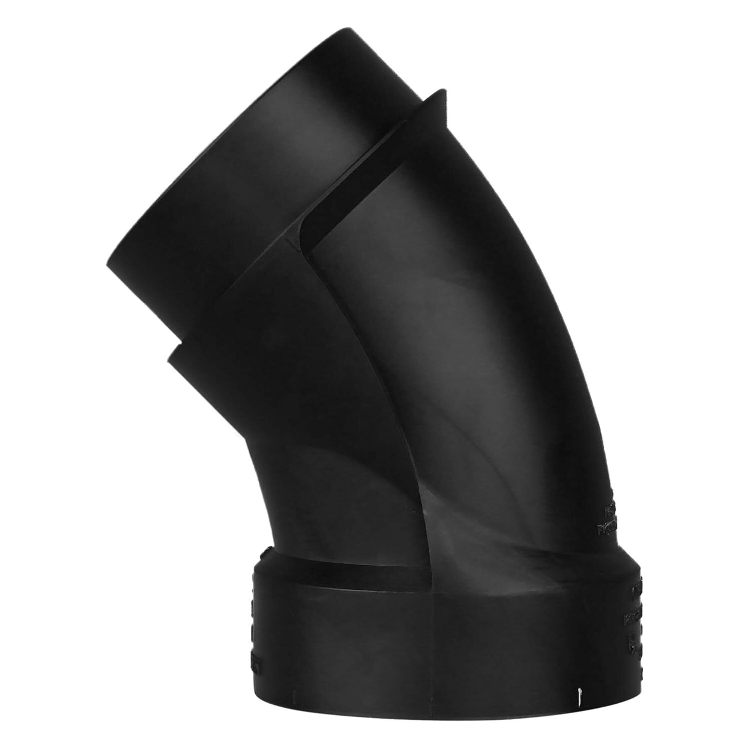 Charlotte Pipe ABS DWV 45° Street Elbow, 2-In Hub x 2-In Spigot