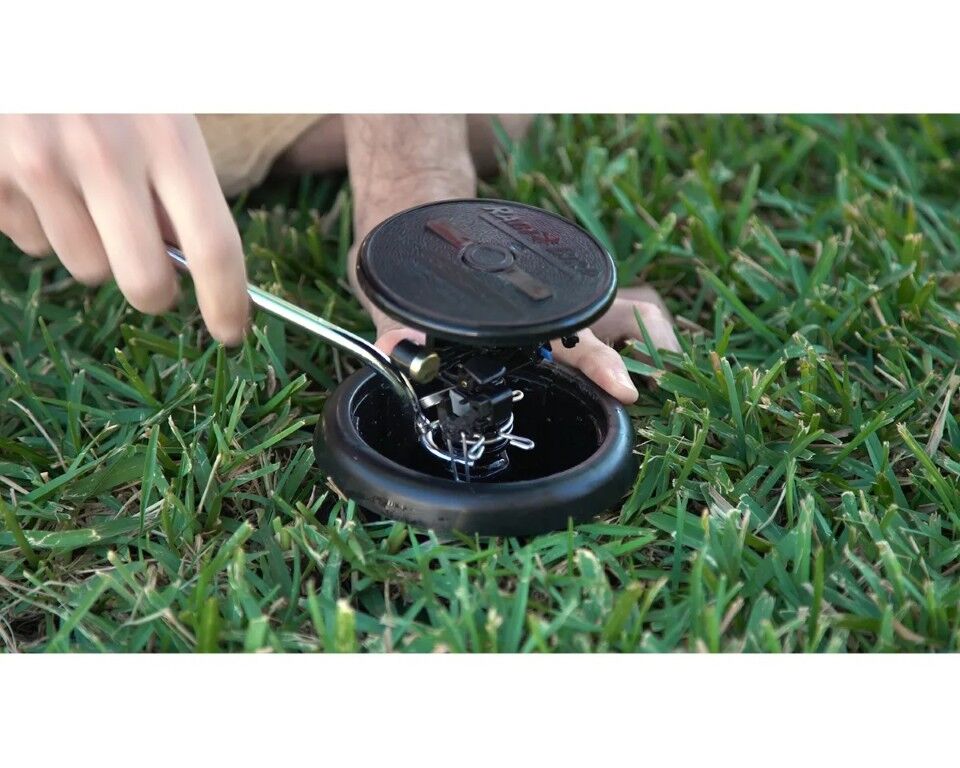 Rain Bird Maxi-Paw 3-In Pop-Up 20°-360° Pattern Blue Nozzle #8 Impact Rotor Sprinkler, 45-Ft