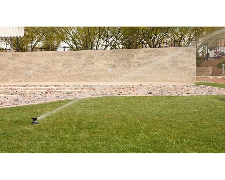 Rain Bird Maxi-Paw 3-In Pop-Up 20°-360° Pattern Blue Nozzle #8 Impact Rotor Sprinkler, 45-Ft