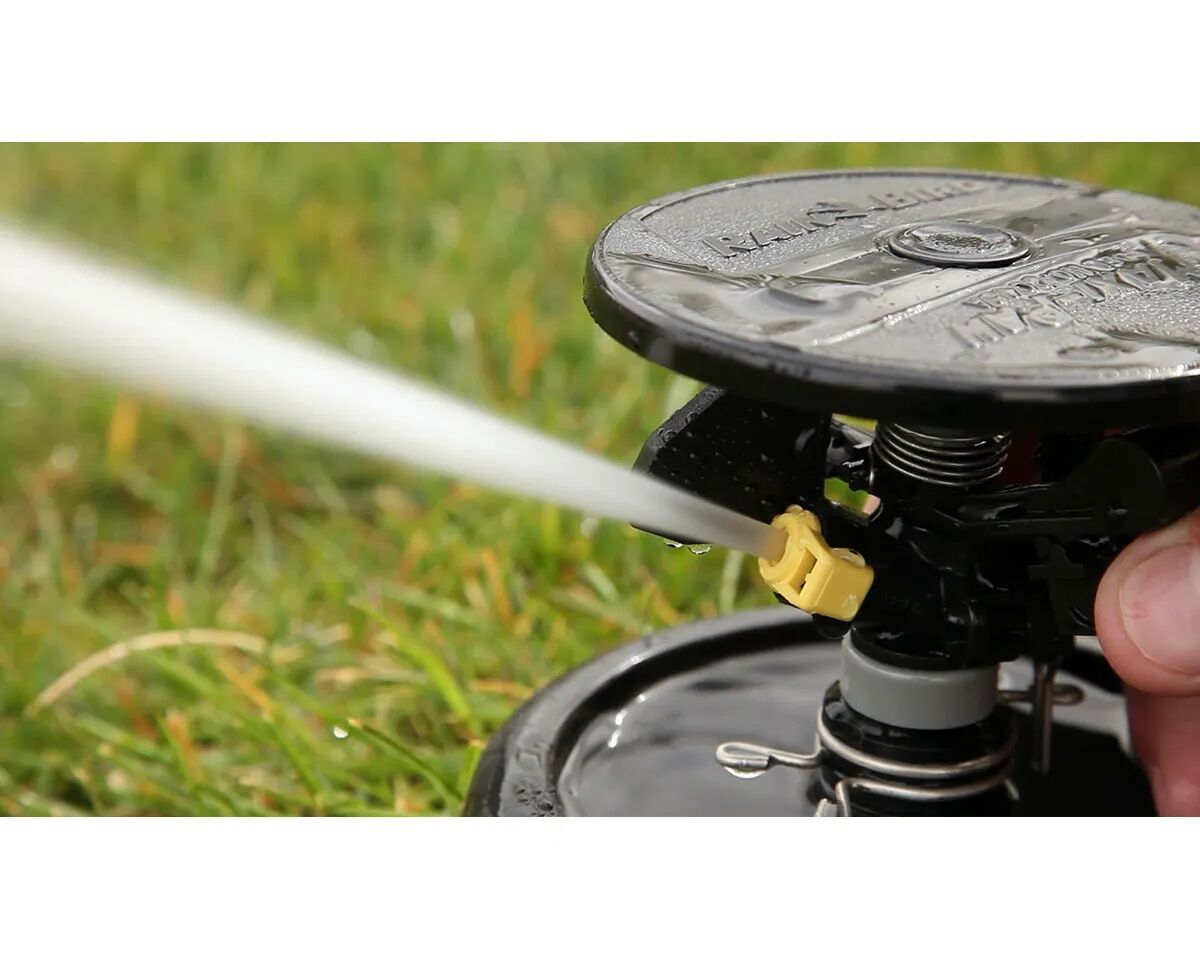 Rain Bird Maxi-Paw 3-In Pop-Up 20°-360° Pattern Blue Nozzle #8 Impact Rotor Sprinkler, 45-Ft