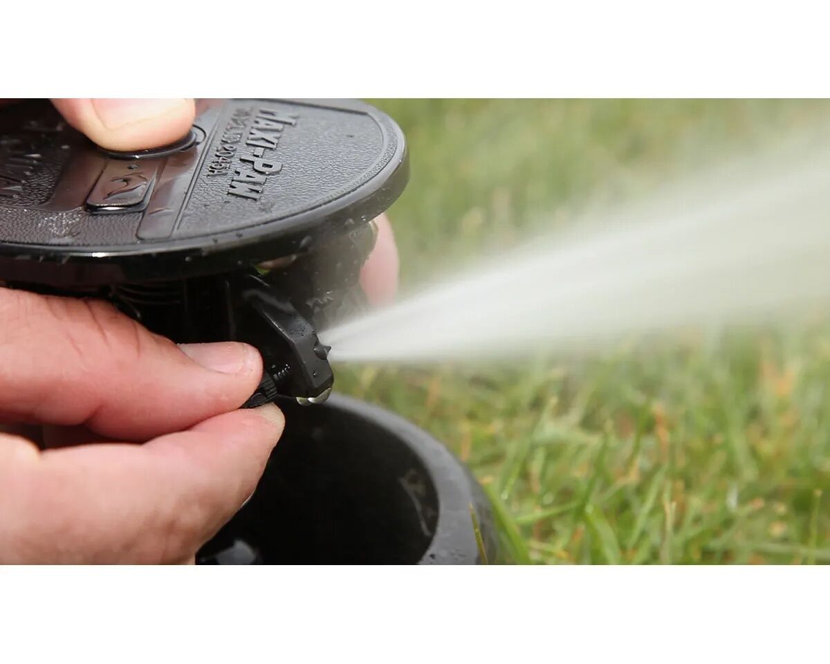 Rain Bird Maxi-Paw 3-In Pop-Up 20°-360° Pattern Blue Nozzle #8 Impact Rotor Sprinkler, 45-Ft