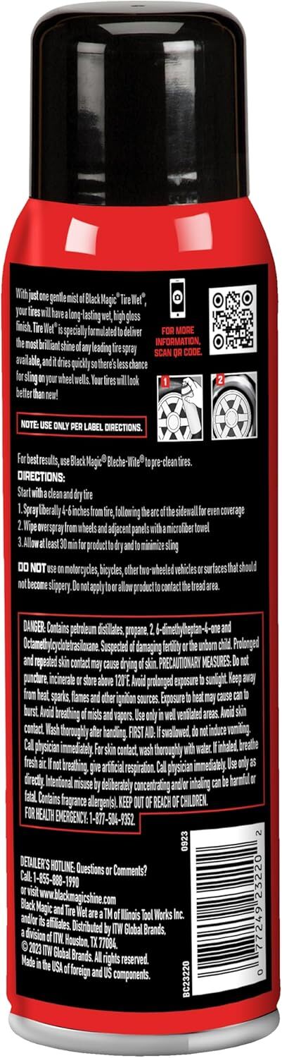 Black Magic Tire Wet Spray, 14.5-Oz