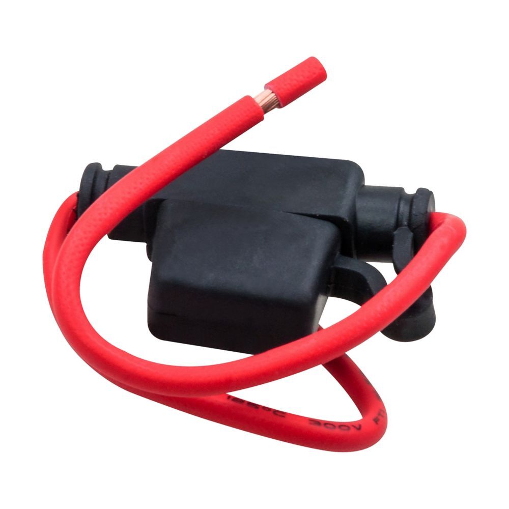 Bussmann HHM Non-Indicating ATM Fuse Holder With 12 Gauge Red Lead, 24-A, 32-V