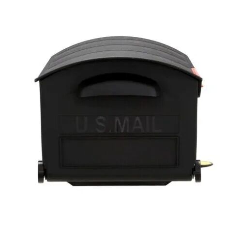 Architectural Mailboxes Patriot Large Post Mount Black Mailbox, 9.5-In x 12 2/5-In x 21 3/10-In