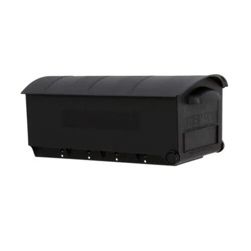 Architectural Mailboxes Patriot Large Post Mount Black Mailbox, 9.5-In x 12 2/5-In x 21 3/10-In