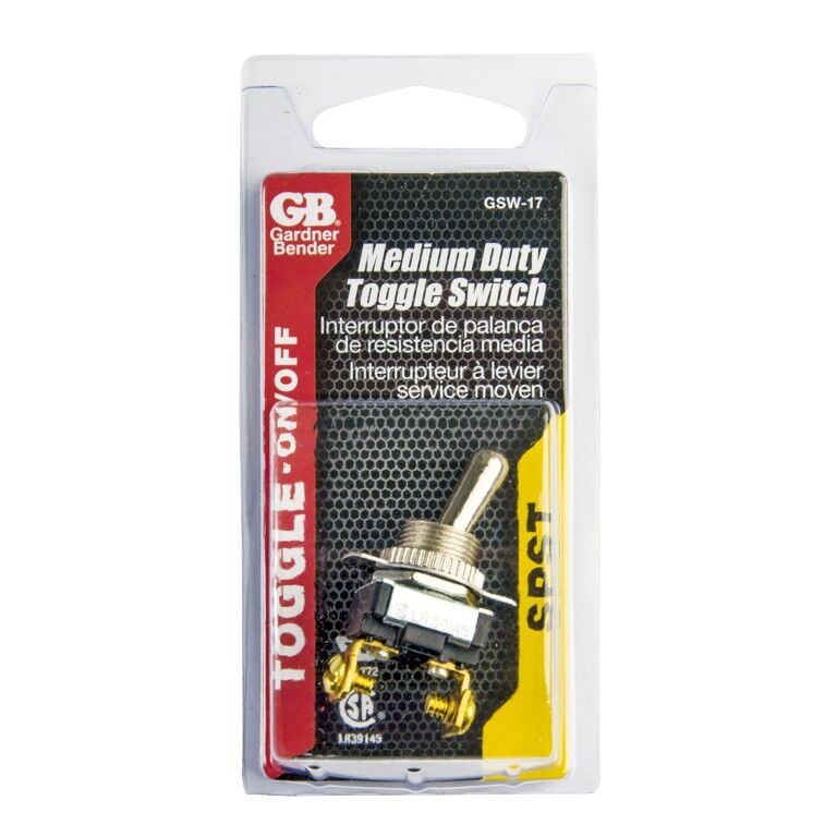 Gardner Bender Medium Duty SPST On/Off Toggle Switch