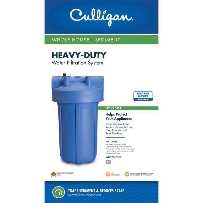 Culligan HD-950A Heavy Duty Whole House Filter, 1-In