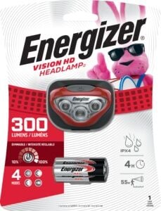 Energizer Vision HD Headlamp 300-Lumens