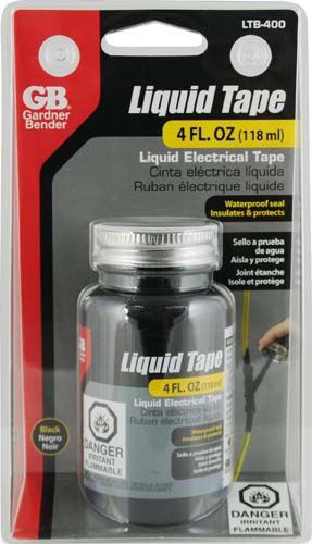 Gardner Bender Black Liquid Electrical Tape, 4-Oz