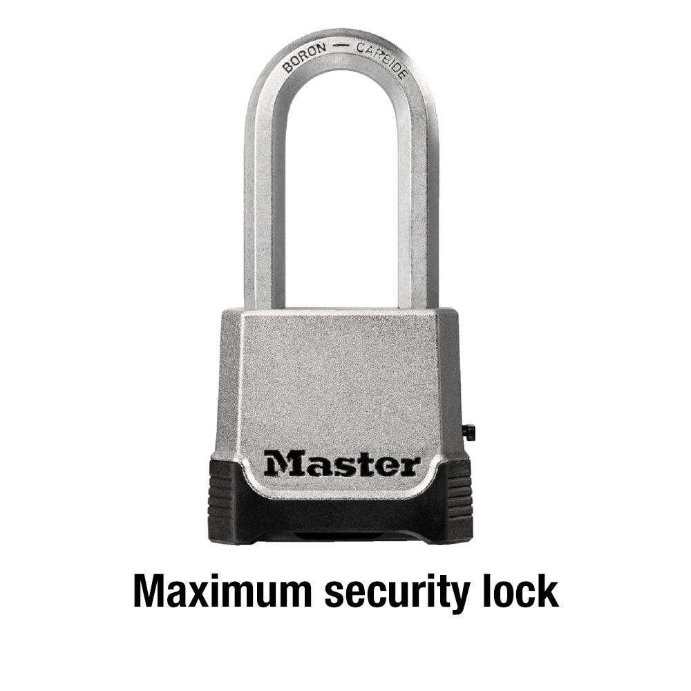 Master Lock M176XDLH Magnum Zinc Body Combination Padlock, 2-In